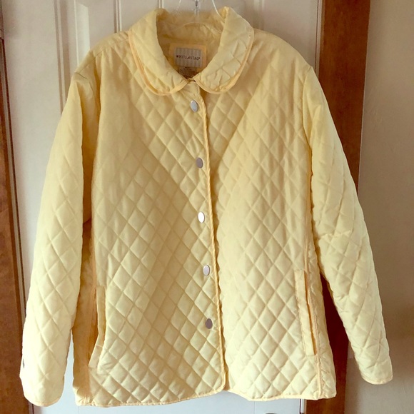 White Stag Jackets & Blazers - XL Missy 16-18 Yellow Quilted Jacket
